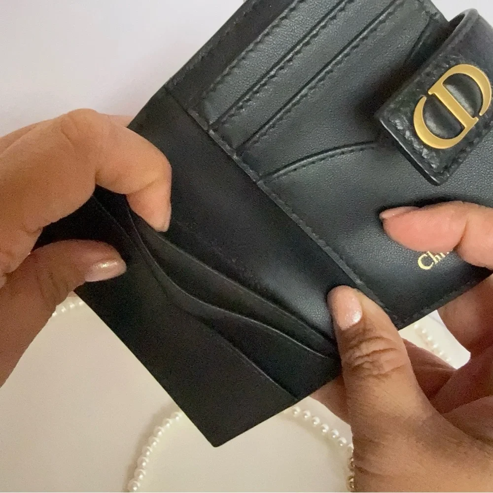Dior Caro Dandelion Card Holder